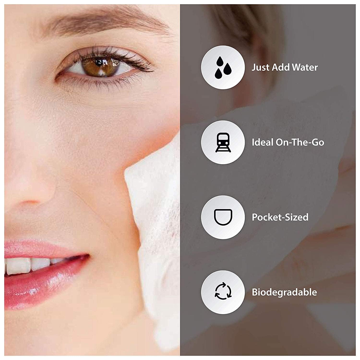 6145 Compressed Facial Face Sheet tablets Outdoor Travel Portable Face Towel Disposable Magic Towel Tablet Capsules Cloth Wipes Paper Cotton Tissue Mask Expand With Water DeoDap 6145 Compressed Facial Face Sheet tablets Outdoor Travel Portable Face Towel Disposable Magic Towel Tablet Capsules Cloth Wipes Paper Cotton Tissue Mask Expand With Water DeoDap
